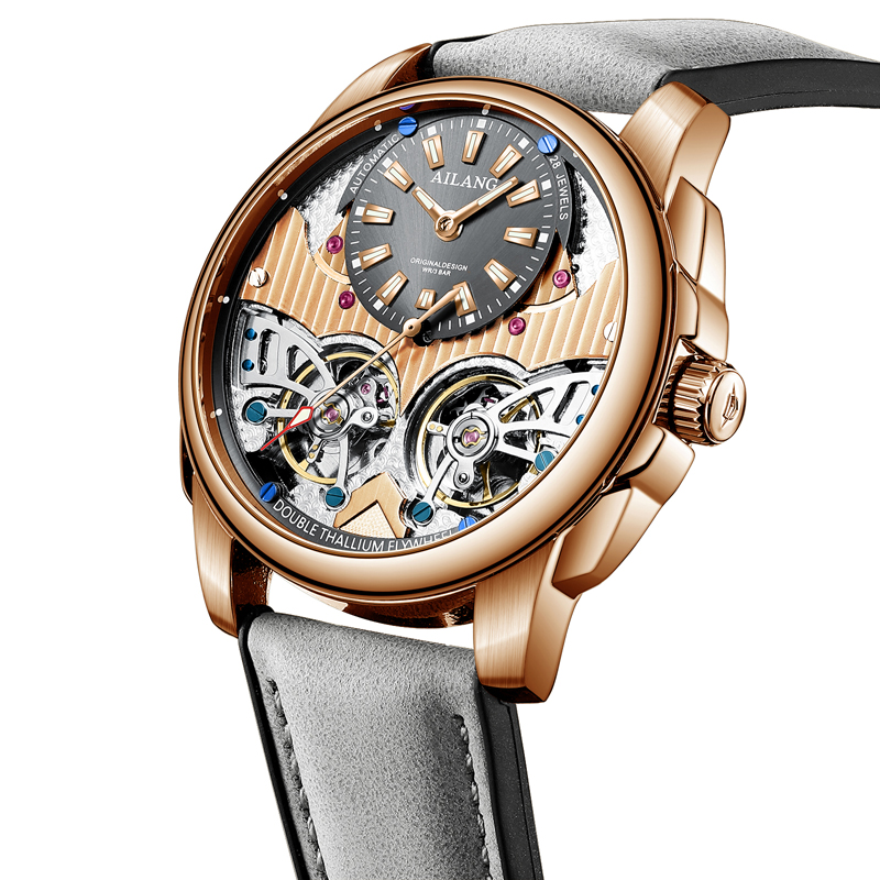 Omega Watch Constellation - AILANG 自動機械式防水スポーツミリタリーメンズウォッチ高級ダブルトゥールビヨン男性腕時計レザーストラップ