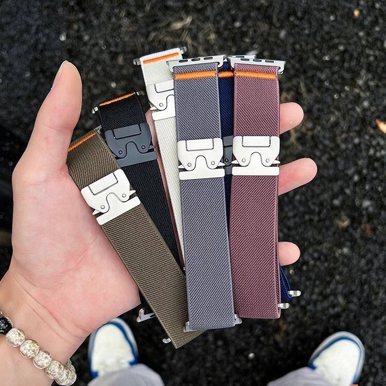 Apple Watch Ultra 4、3用ナイロン製パラシ - Parachute Strap Elastic のレビューと価格