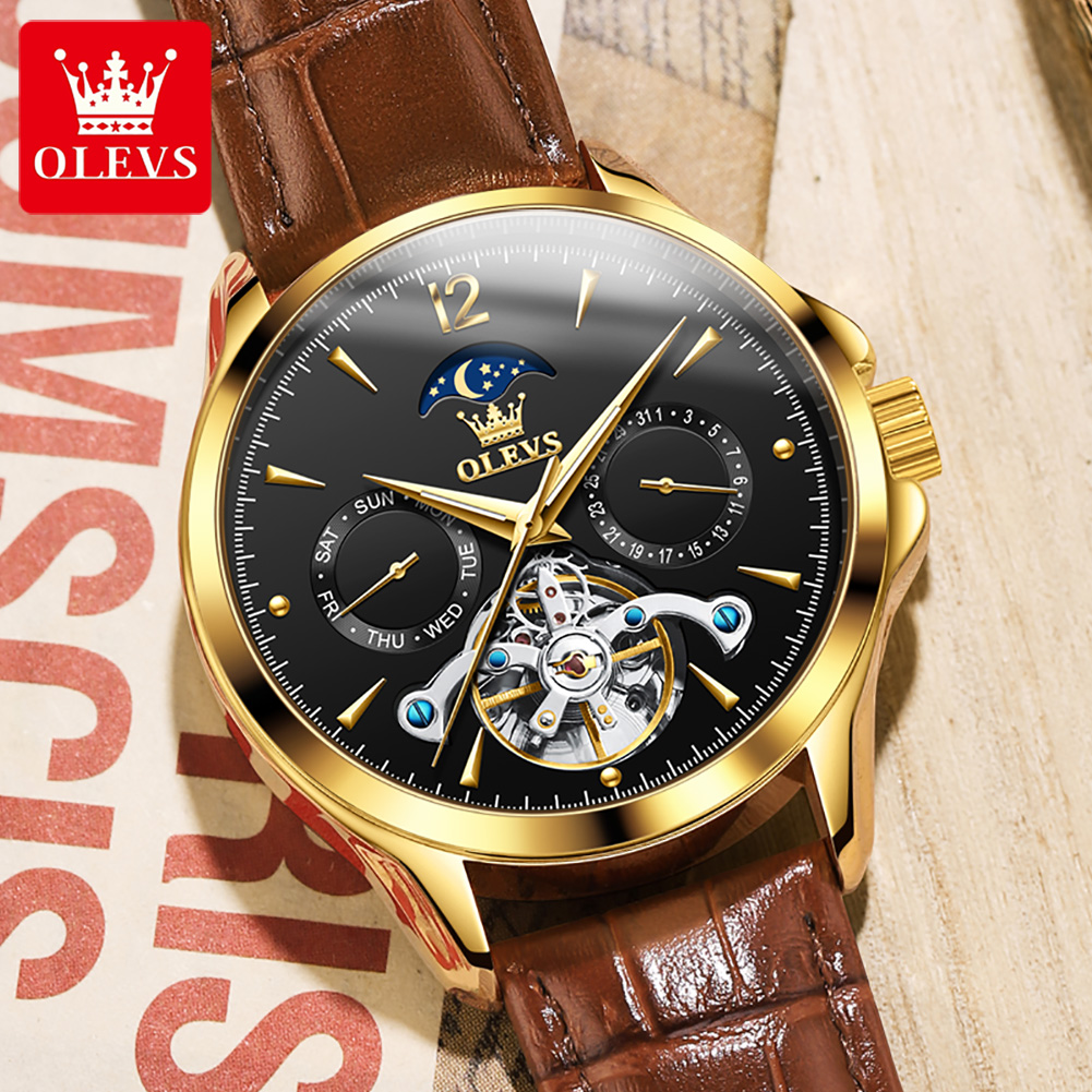OLEVS 6663 メンズ腕時計オリジナル機械式時計トゥー - Seiko Watch Presage のレビューと価格