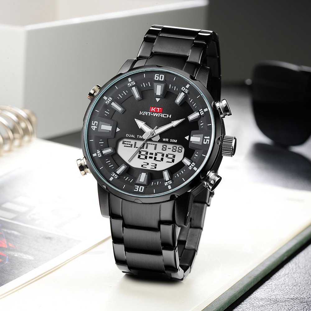Kat-Wach メンズ クォーツ時計 オリジナル防水 高品 - Suede Strap Watch のレビューと価格