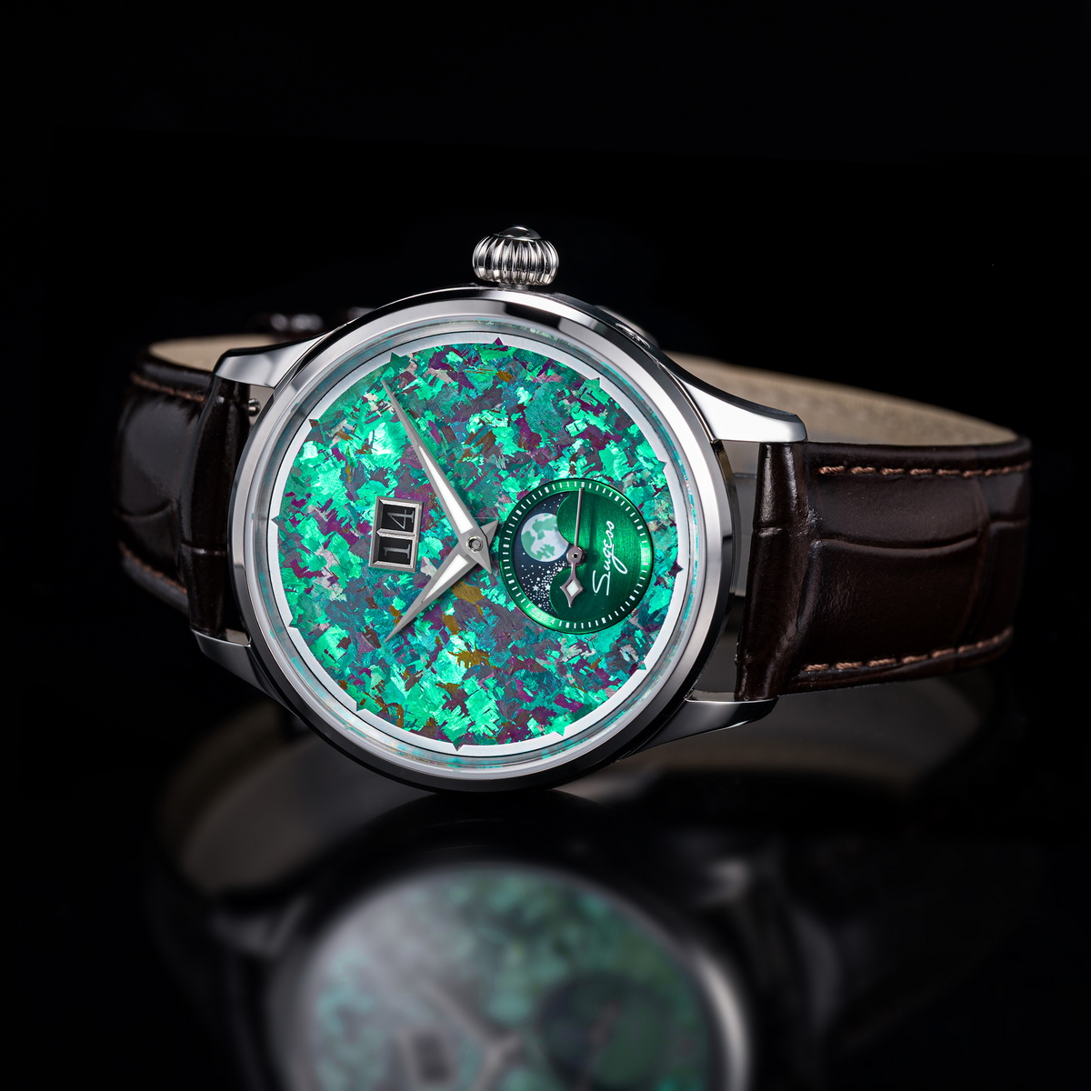 Sugess Watch of Men ムーンフェイズ ST - Omega Watch Constellation のレビューと価格