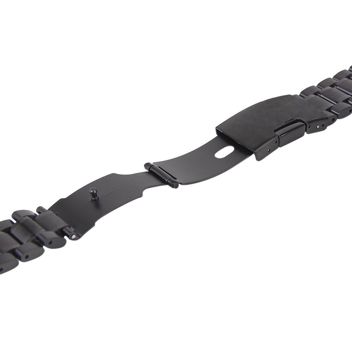 2本セット、20mmステンレススチール製腕時計バンド、黒色、 - Curved Spring Bar のレビューと価格