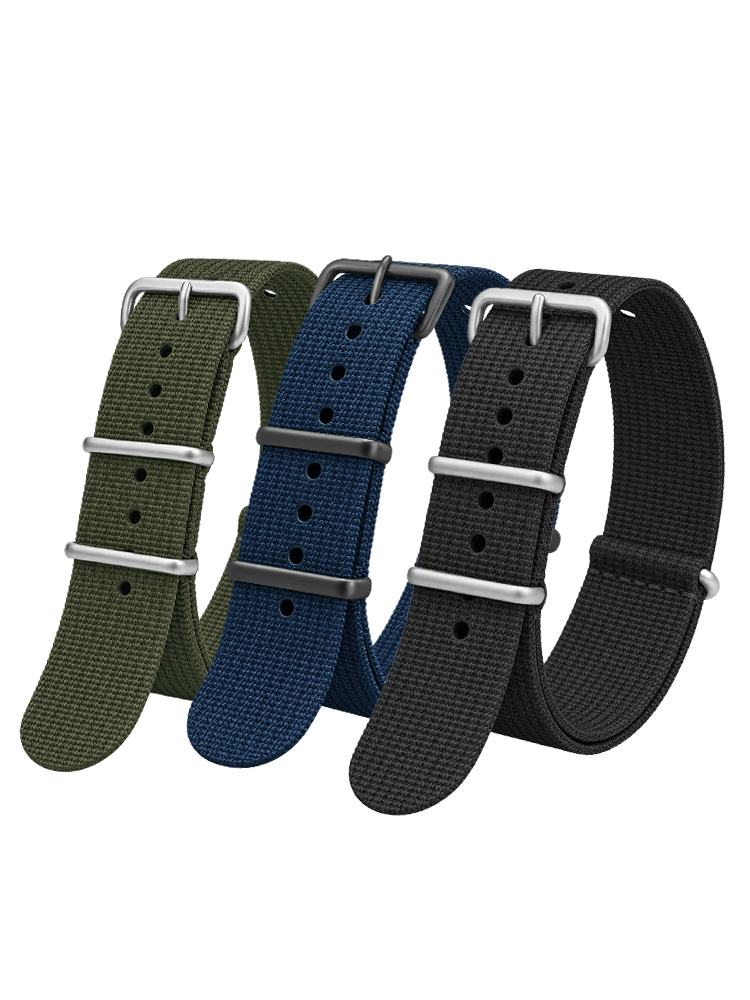 リブナイロンストラップセイコー軍事弾道生地交換プレミアム品質 - Nato Strap Nylon のレビューと価格