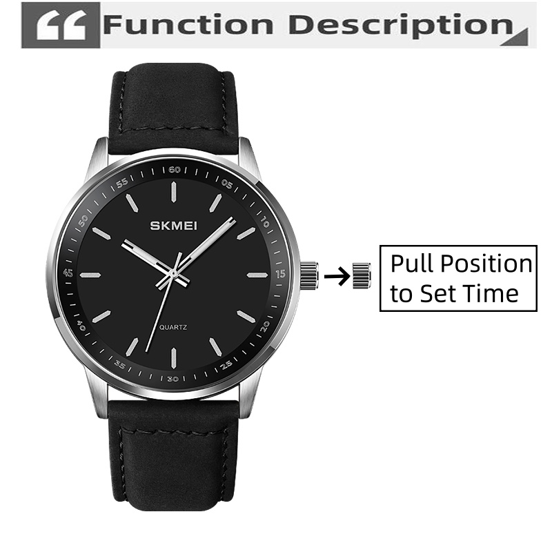SKMEI-メンズ防水クォーツ腕時計,シンプルなスタイル,レ - Suede Strap Watch のレビューと価格